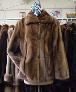 BRAND NEW CANADIAN DEMI BUFF MINK FUR JACKET COAT WOMAN WOMEN