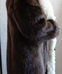 BRAND NEW BEAVER & WHITE ALPACCA FUR COAT JACKET MEN MAN SIZE ALL VIN DIESEL
