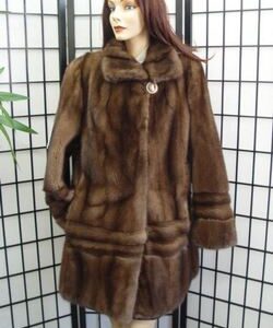 BRAND NEW TOP QUALITY DEMI BUFF MINK FUR COAT JACKET WOMAN WOMEN SIZE ALL