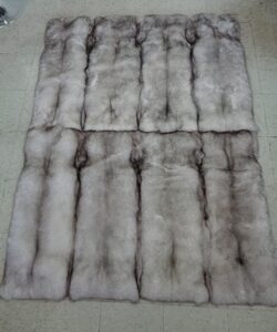 BRAND NEW NORWEGIAN BLUE FOX FUR BLANKET THROW BED SOFA COVER SIZE 50" X 70"
