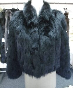 BRAND NEW BLACK FOX FUR JACKET COAT WOMAN WOMEN SIZE ALL