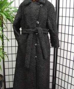 REFURBISHED NEW BLACK PERSIAN LAMB ASTRAKHAN FUR COAT WOMEN WOMAN SIZE ALL