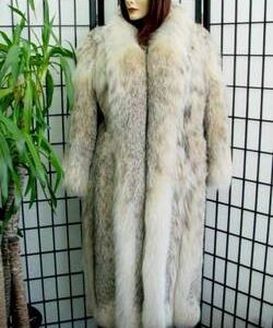 BRAND NEW NATURAL CANADIAN LYNX FUR JACKET COAT WOMEN WOMAN SIZE ALL
