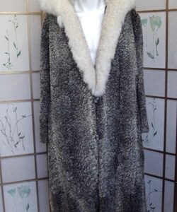 REFURBISHED NEW GRAY PERSIAN LAMB ASTRAKHAN FOX FUR COAT JACKET MAN MEN SIZE ALL