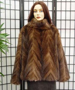 BRAND NEW MAHOGANY MINK FUR PONCHO JACKET COAT SWEATER PULLOVER WOMEN SIZE ALL