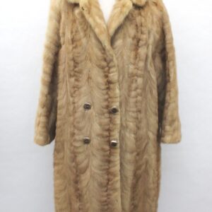 PRE-OWNED CANADIAN PASTEL MINK FUR COAT JACKET WOMAN WOMEN SIZE 8 MEDIUM