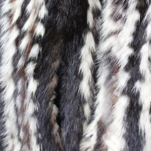 MINT CANADIAN MULTI COLOR MINK FUR COAT JACKET WOMEN WOMAN SIZE 2-4 PETITE