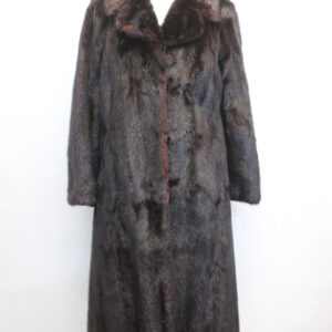 MINT CANADIAN DARK RANCH MINK FUR COAT JACKET WOMEN WOMAN SIZE 4 PETITE