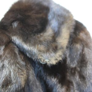 SCRAP ITEM: DARK RANCH MINK FUR COAT JACKET SIZE N/A