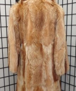 MINT NATURAL TANUKI RACCOON RACOON FUR COAT JACKET WOMEN WOMAN SIZE 2-4 PETITE