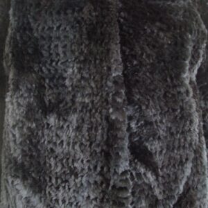 BRAND NEW BLACK SHEARED BEAVER FUR COAT JACKET WOMEN WOMAN SIZE 6-8