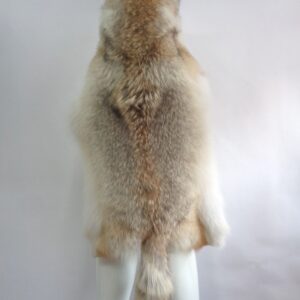 BRAND NEW COYOTE FUR HOOD HAT W/ HEAD FACE & TAIL MEN WOMEN LONG