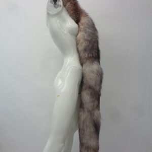 BRAND NEW CRYSTAL FOX TAIL FUR BOA SCARF WRAP WOMEN WOMAN 120"