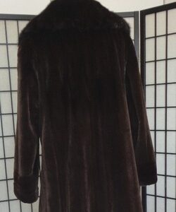 REFURBISHED NEW SHEARED DARK RANCH MINK FUR JACKET COAT WOMEN WOMAN SIZE ALL
