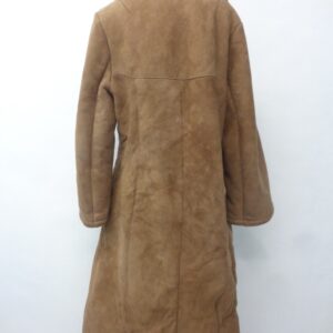 MINT BROWN SHEARLING LAMB FUR COAT JACKET WOMEN WOMAN SIZE 6 SMALL