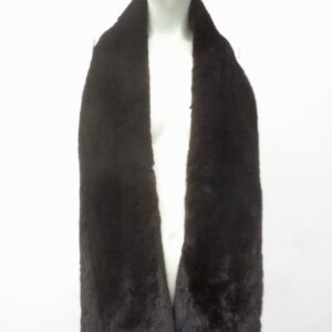 BRAND NEW DARK RANCH MINK FUR SCARF WRAP WOMEN WOMAN SIZE 60"