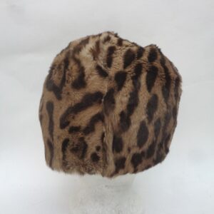 EXCELLENT OCELOT FUR HAT WOMAN WOMEN SIZE ALL