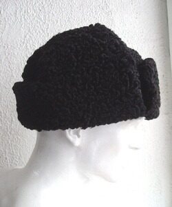 REFURBISHED NEW BLACK PLAIN (ASTRAKAN) PERSIAN LAMB FUR HAT MEN MAN SIZE ALL