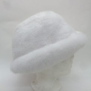 BRAND NEW PURE WHITE CANADIAN MINK FUR HAT MEN MAN WOMEN WOMAN SIZE ALL