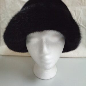 BRAND NEW CANADIAN BLACK MINK FUR HAT CAP WOMEN WOMAN SIZE ALL
