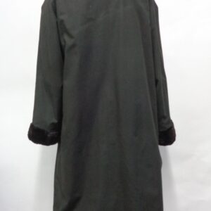 EXCELLENT SHEARED MUSKRAT FUR REVERSIBLE COAT JACKET WOMEN WOMAN SIZE 6 SMALL