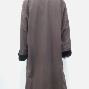 EXCELLENT BLACK SHEARED MINK FUR REVERSIBLE COAT JACKET WOMEN WOMAN SIZE 6-8 S-M