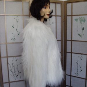 MINT WHITE FAUX FUR WEDDING JACKET WOMEN WOMAN SIZE 4-6 SMALL