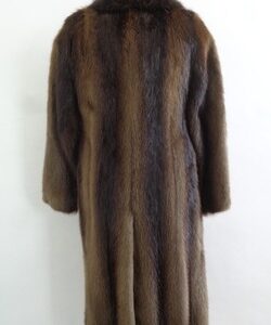 SHOWROOM NEW NATURAL BROWN BEAVER FUR COAT JACKET MEN MAN SZ 36-38 XSMALL-SMALL