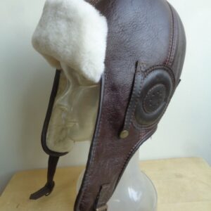 BRAND NEW WHITE LAMB FUR LEATHER AVIATOR STYLE HAT MEN MAN WOMEN WOMAN SZ ALL