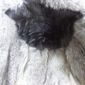 BRAND NEW GRAY RABBIT FUR & FABRIC AVIATOR STYLE HAT MEN MAN WOMEN WOMAN SZ ALL