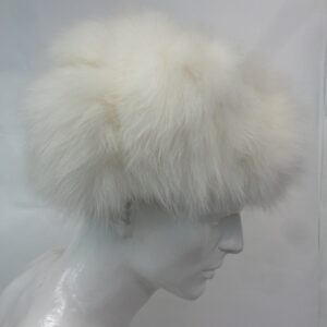 BRAND NEW WHITE FOX FUR HAT MEN MAN SIZE ALL RUSSIAN STYLE