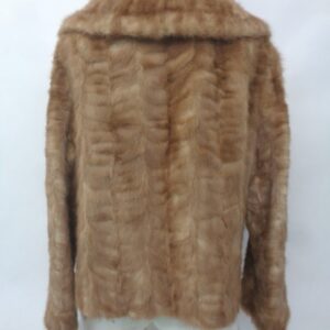 MINT CANADIAN PASTEL MINK FUR COAT JACKET WOMEN WOMAN SIZE 6-8 S-M NEW LINING!