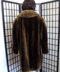 MINT SHEARED RACCOON RACOON FUR COAT JACKET WOMEN WOMAN SIZE 4 PETITE