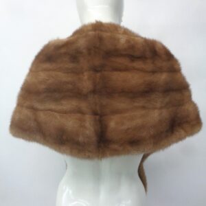 MINT CANADIAN PASTEL MINK FUR STOLE WRAP WOMEN WOMAN 13.5"X 62" NEW LINING!