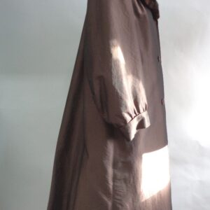 EXCELLENT DARK RANCH MINK FUR LINED LINING RAINCOAT COAT WOMEN WOMAN SZ 6-8 S-M