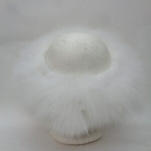 BRAND NEW WHITE FOX FUR HEADBAND WOMEN WOMAN SIZE ALL