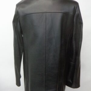 SHOWROOM NEW BLACK LEATHER JACKET COAT MEN MAN SIZE 38