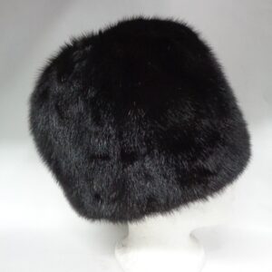 REFURBISHED NEW BLACK MINK FUR HAT CAP MEN MAN WOMAN WOMEN SIZE ALL