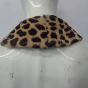 EXCELLENT OCELOT FUR WING COLLAR WRAP WOMEN WOMAN