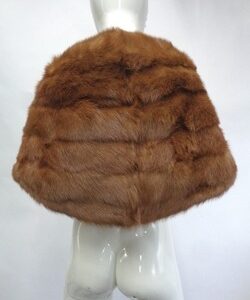 EXCELLENT CHINESE MINK FUR STOLE SHAWL WRAP WOMEN WOMEN SZ 16" X 62"