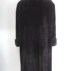 BRAND NEW BLACK SHEARED BEAVER FUR COAT JACKET MEN MAN SIZE ALL