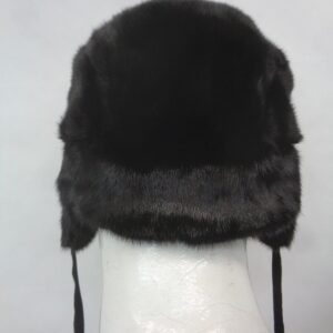 BRAND NEW CANADIAN BLACK MINK FUR RUSSIAN STYLE HAT MAN MEN