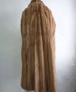 MINT CANADIAN PASTEL MINK FUR LINED RAINCOAT JACKET WOMEN WOMAN SIZE 6 SMALL