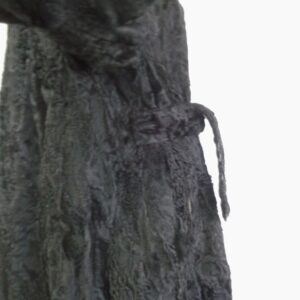 MINT BLACK PERSIAN LAMB ASTRAKHAN FUR COAT JACKET WOMEN WOMAN SIZE 6 SMALL