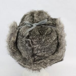 MINT GRAY RABBIT FUR RUSSIAN STYLE HAT CAP WOMEN WOMAN SIZE ALL