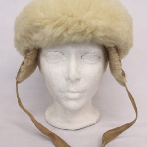 MINT IVORY/ BEIGE LAMB FUR HAT CAP WOMEN WOMAN SIZE ALL