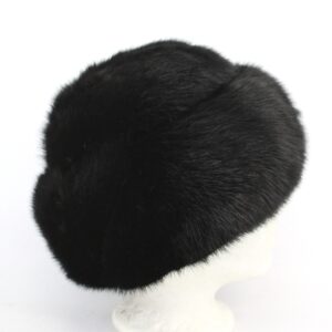 REFURBISHED NEW BLACK MINK FUR HAT WOMEN WOMAN SIZE ALL