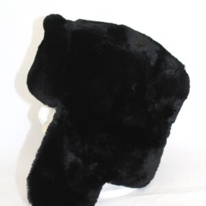 BRAND NEW BLACK SHEARED BEAVER FUR RUSSIAN STYLE HAT CAP MEN MAN WOMEN WOMAN