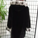 BRAND NEW FULL PELT SHEARED BEAVER & CHINCHILLA FUR JACKET COAT FOR WOMEN