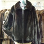 BRAND NEW DARK RANCH MINK FUR JACKET FOR MEN